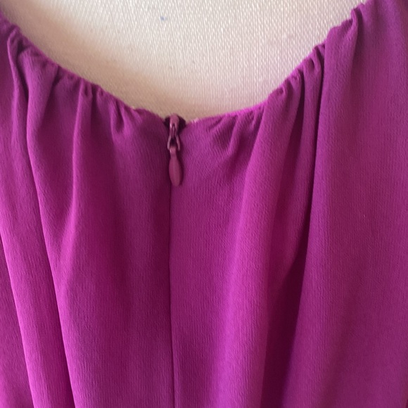 LULUS MEDIUM SPAGHETTI STRAP PURPLE CHIFFON ADJUSTABLE MIDI DRESS - Picture 5 of 8